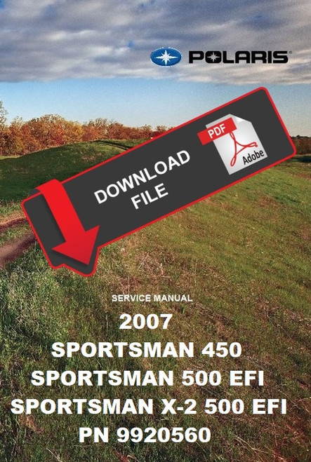 Polaris 2007 Sportsman X-2 X2 500 EFI Service Manual