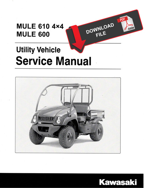 Kawasaki 2016 Mule 600 Service Manual