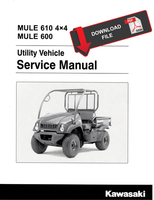 Kawasaki 2016 Mule 610 4x4 SE Service Manual