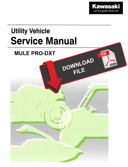 Kawasaki 2021 Mule Pro-DXT Service Manual