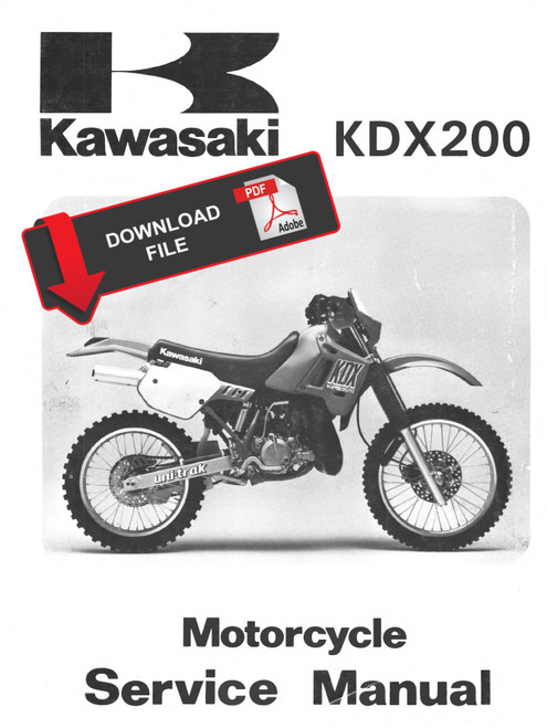 Kawasaki 1989 KDX200 Service Manual