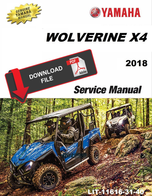 Yamaha 2018 Wolverine X4 Hunter Service Manual