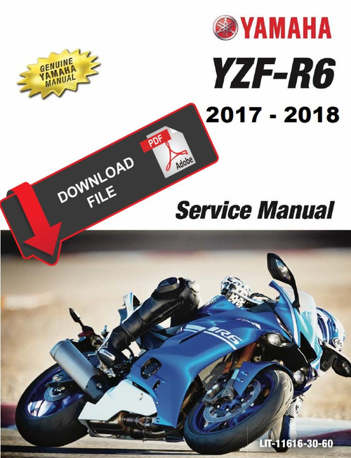 Yamaha 2017 YZF-R6 Service Manual