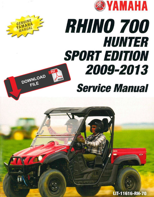 Yamaha 2009 Rhino 700 Hunter Service Manual