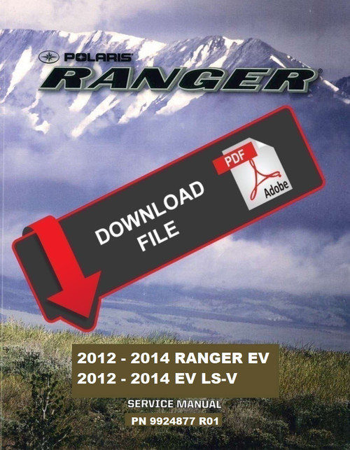 Polaris 2014 Ranger EV Electric Service Manual