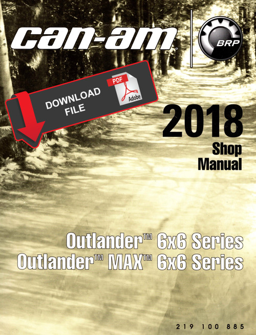 Can-Am 2018 Outlander 6x6 Pro 1000 Service Manual