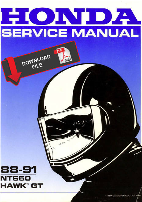 Honda 1988 NT650 Service Manual