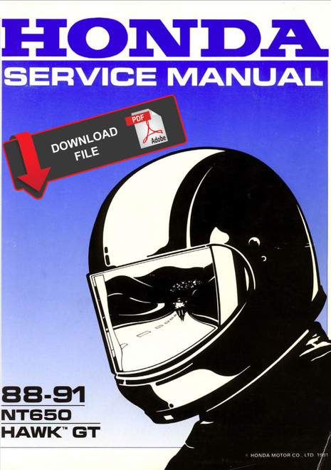 Honda 1991 Hawk GT Service Manual