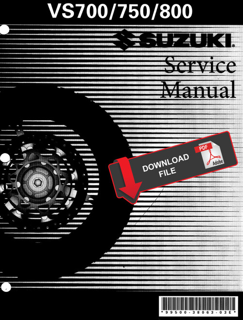 Suzuki 1995 VS800 Intruder 800 Service Manual