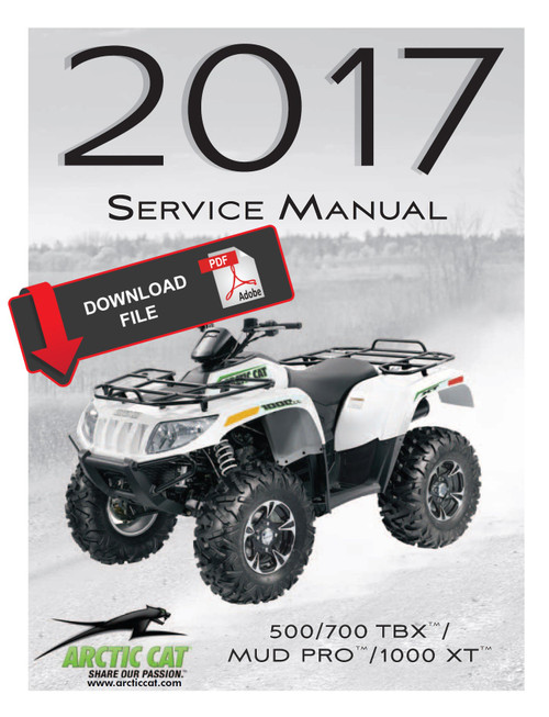 Arctic Cat 2017 ATV 1000 MudPro Limited Service Manual