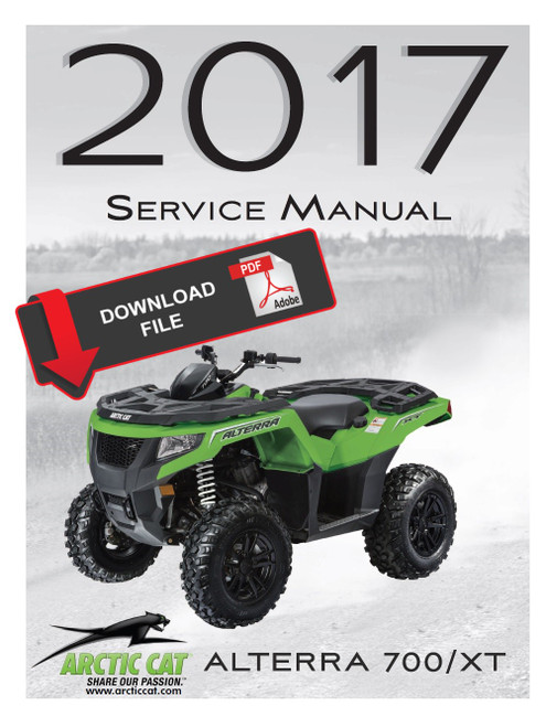 Arctic Cat 2017 Alterra 700 Service Manual