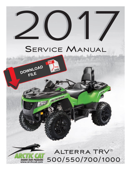 Arctic Cat 2017 Alterra 550 TRV XT Service Manual