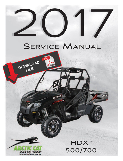 Arctic Cat 2017 HDX 500 XT Service Manual