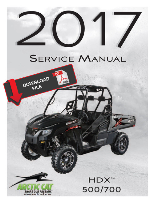 Arctic Cat 2017 HDX 700 XT Service Manual