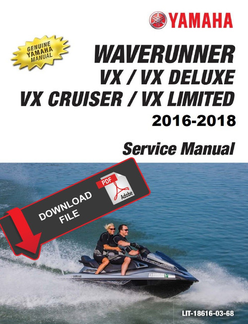 Yamaha 2018 Waverunner VX Deluxe Service Manual
