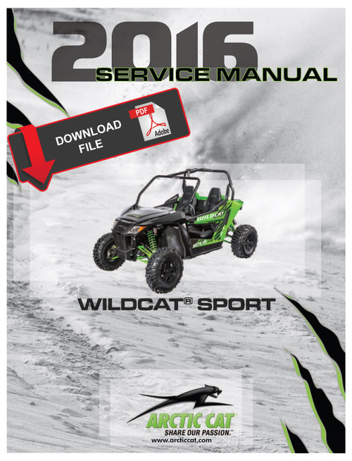 Arctic Cat 2016 Wildcat Sport Service Manual