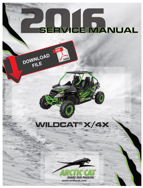 Arctic Cat 2016 Wildcat X Service Manual