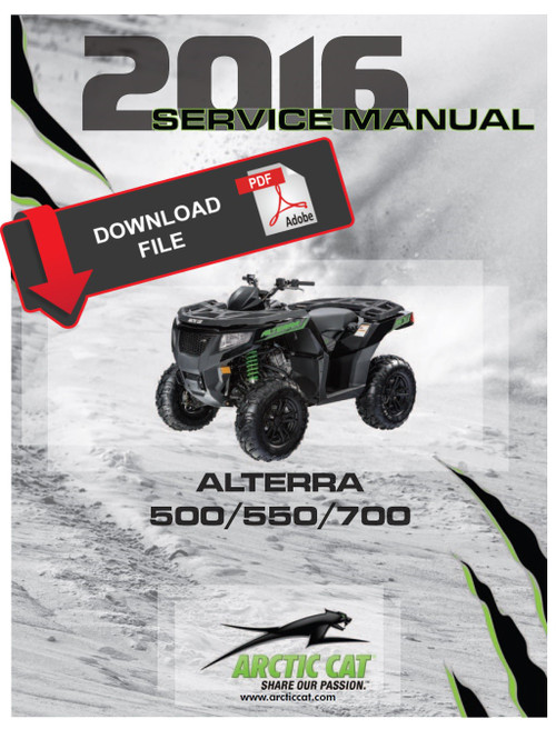 Arctic Cat 2016 Alterra 550 Service Manual