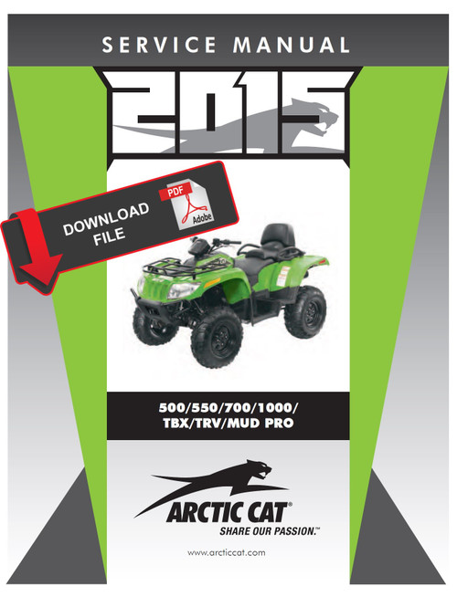 Arctic Cat 2015 ATV 500 TRV Service Manual