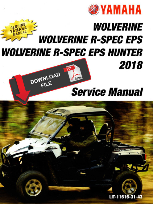 Yamaha 2018 Wolverine R-Spec Service Manual