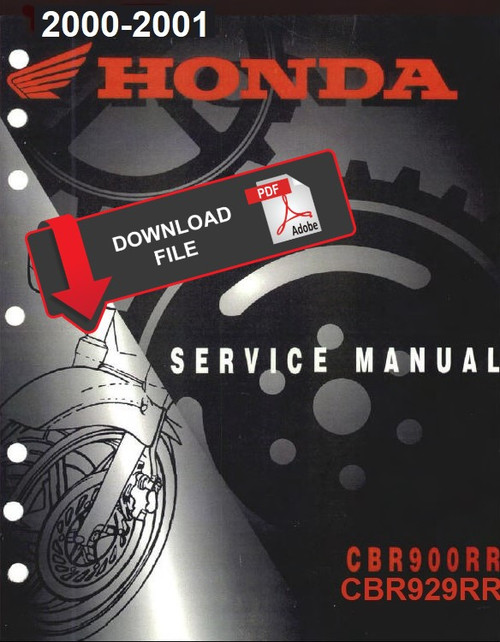Honda 2001 CBR929RR Service Manual