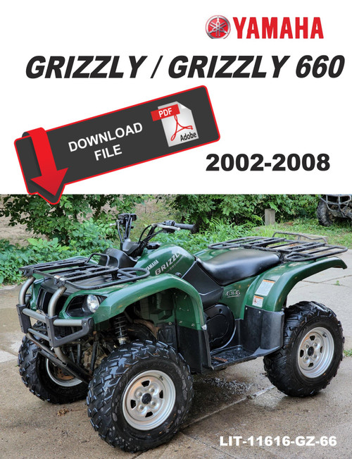Yamaha 2002 Grizzly 660 4x4 Silver Service Manual