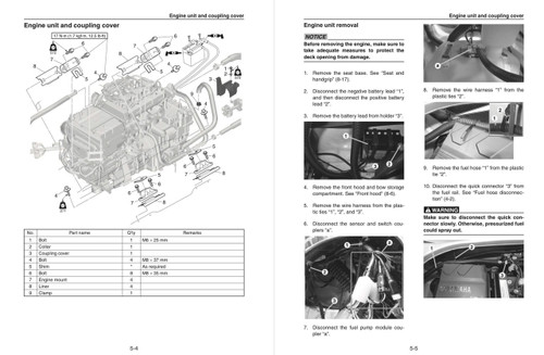 Yamaha 2017 Waverunner EX Deluxe Service Manual