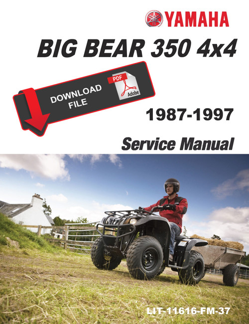 Yamaha 1992 Big Bear 350 4x4 Service Manual