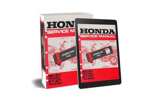 Honda 1990 TRX 200 Service Manual