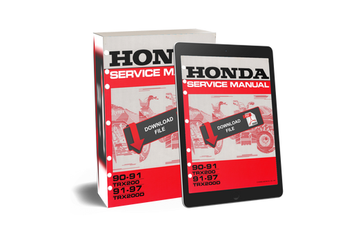 Honda 1991 TRX 200 Service Manual