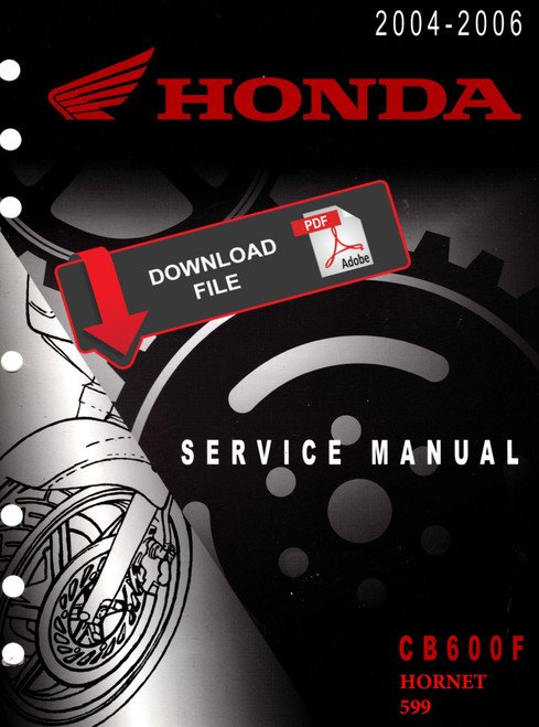 Honda 2004 Hornet Service Manual