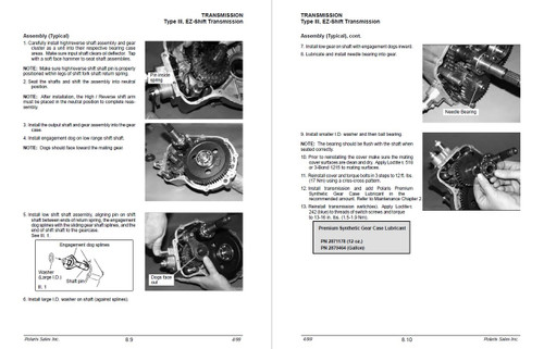 Polaris 2000 Magnum 325 Atv Service Manual