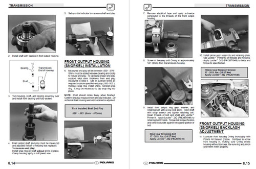 Polaris 2003 Sportsman 500 Ho Atv Service Manual