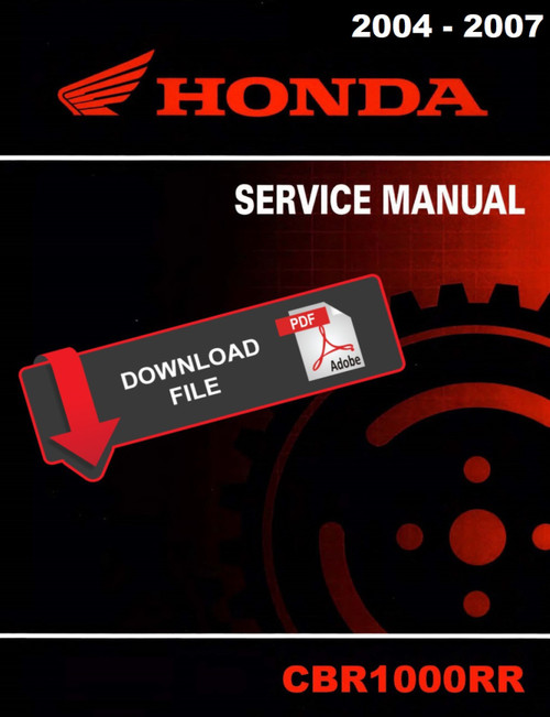 Honda 2005 CBR1000RR Service Manual