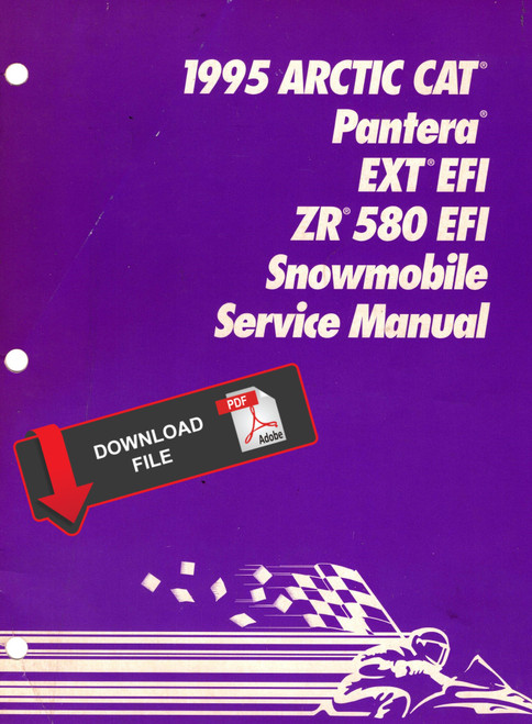 Arctic Cat 1995 ZR 580 EFI Snowmobile Service Manual