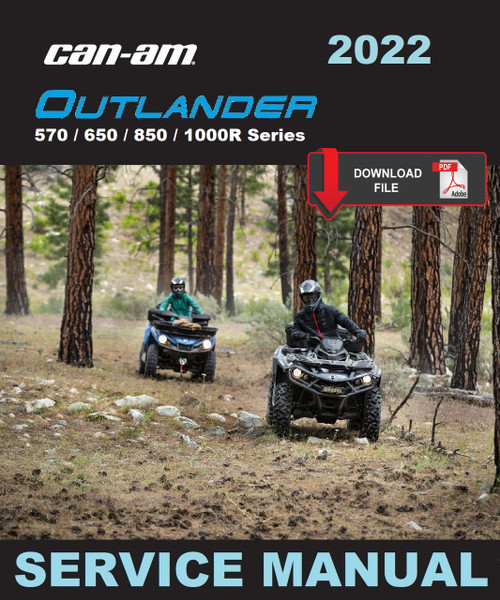 Can-Am 2022 Outlander X mr 650 Service Manual