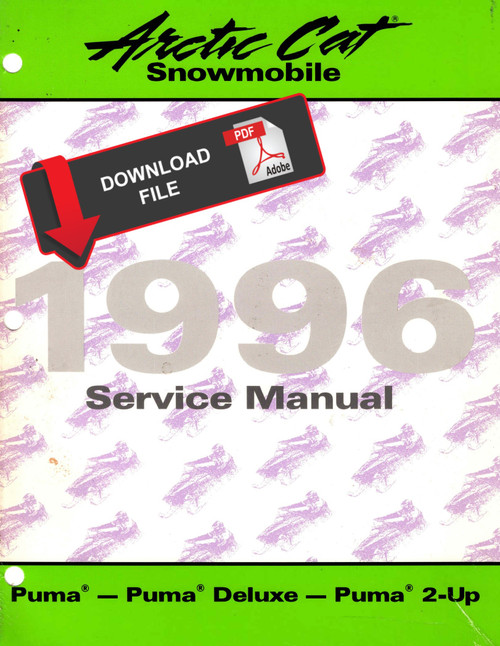 Arctic Cat 1996 Puma Deluxe Service Manual