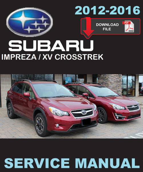 Subaru 2014 Impreza Sport Service Manual