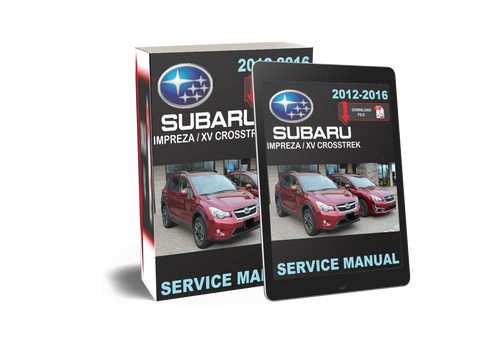 Subaru 2015 XV Crosstrek Service Manual