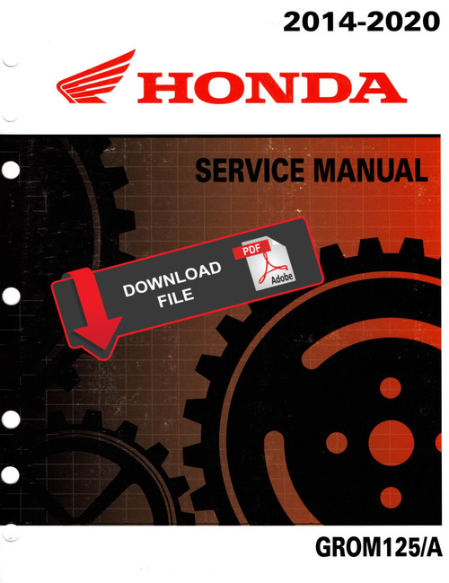 Honda 2014 Grom Service Manual