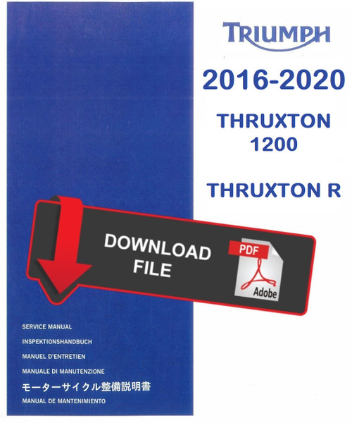 Triumph 2017 Thruxton 1200 Service Manual