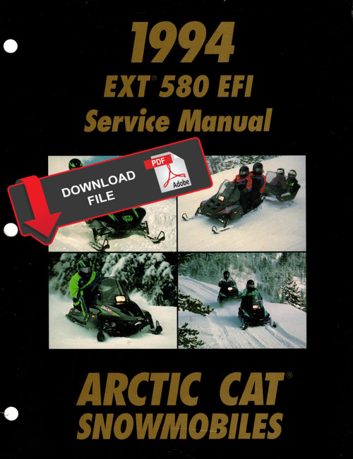 Arctic Cat 1994 EXT 580 EFI Snowmobile Service Manual