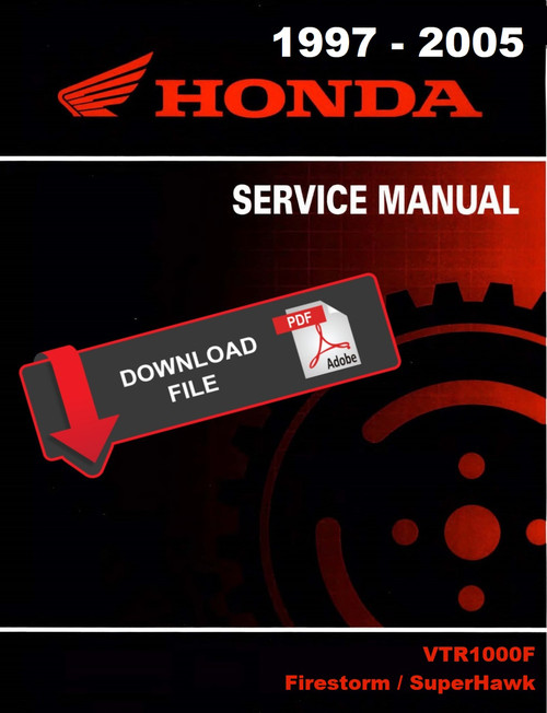 Honda 2003 Firestorm Service Manual