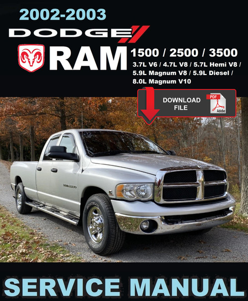 Dodge 2002 Ram 3.7L V6 Service Manual