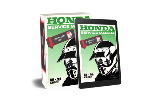 Honda 1985 CR80R Service Manual