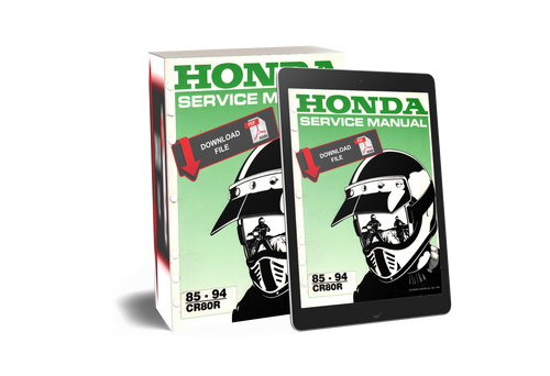 Honda 1986 CR80R Service Manual