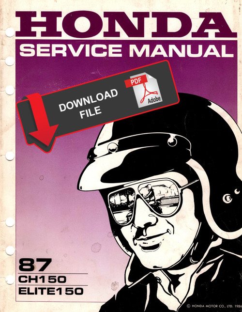 Honda 1987 CH150 Service Manual