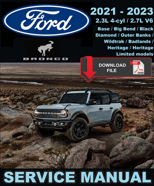 Ford 2023 Bronco Service Manual