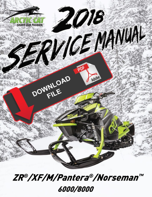 Arctic Cat 2018 XF 8000 High Country Service Manual