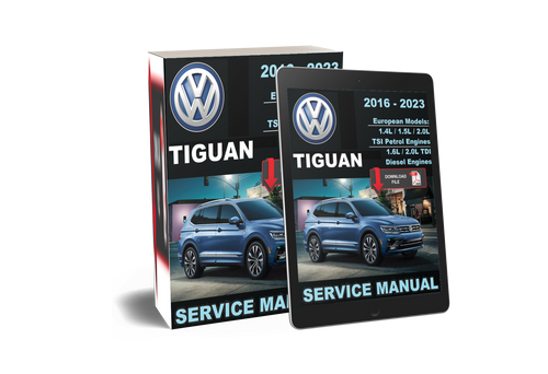 Volkswagen VW 2016 Tiguan 1.4L TSI Petrol Euro Service Manual